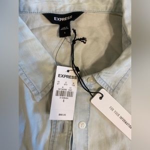 Womans Express light color denim shirt